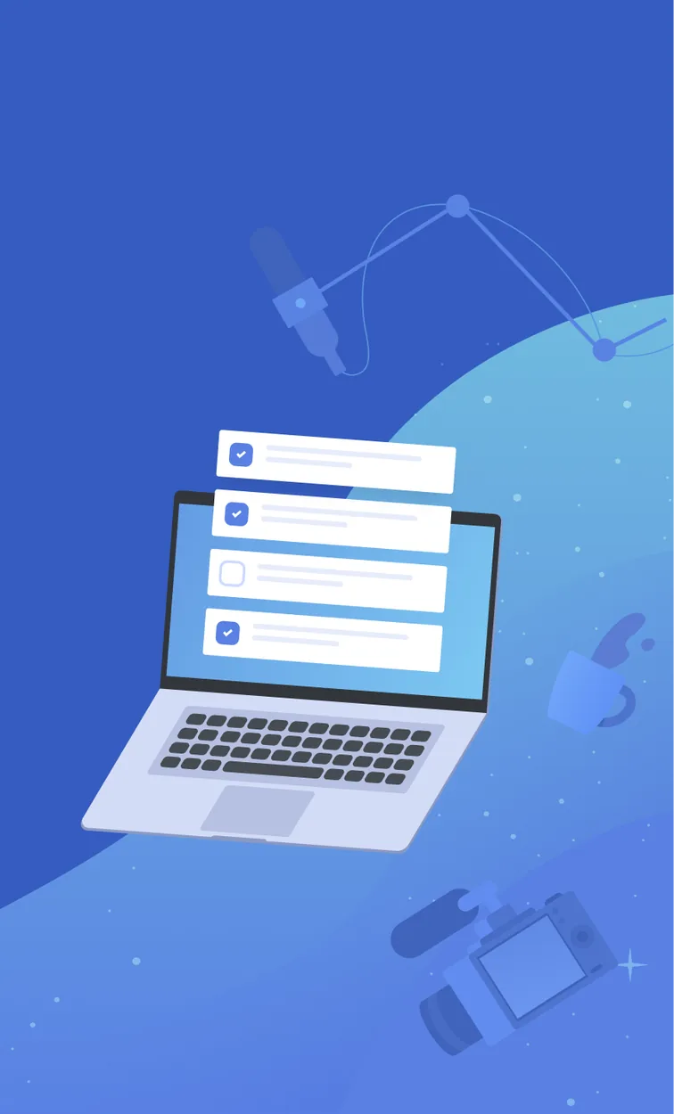 Onboarding question that sorts a new user into a profile before the platform is configured.