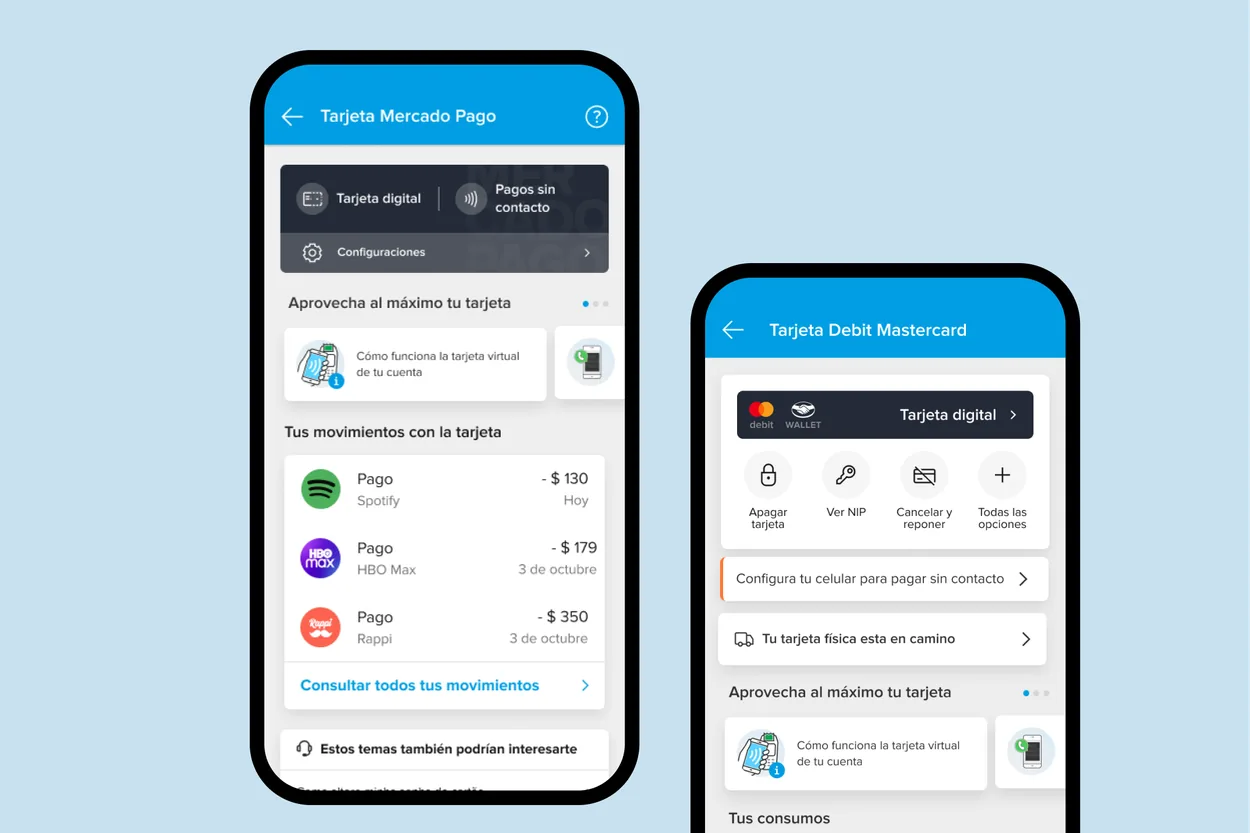 Expanded card settings reached in one tap from the shortcut row.